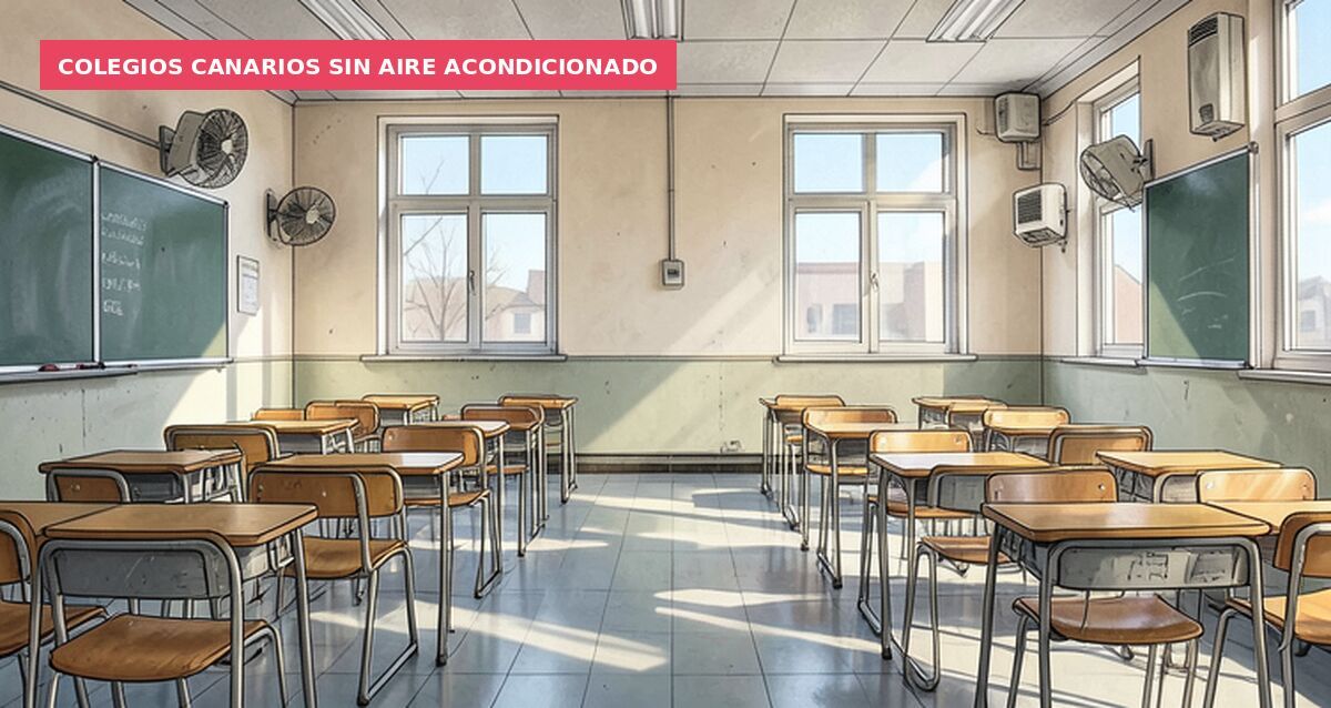 Colegios canarios sin aire acondicionado