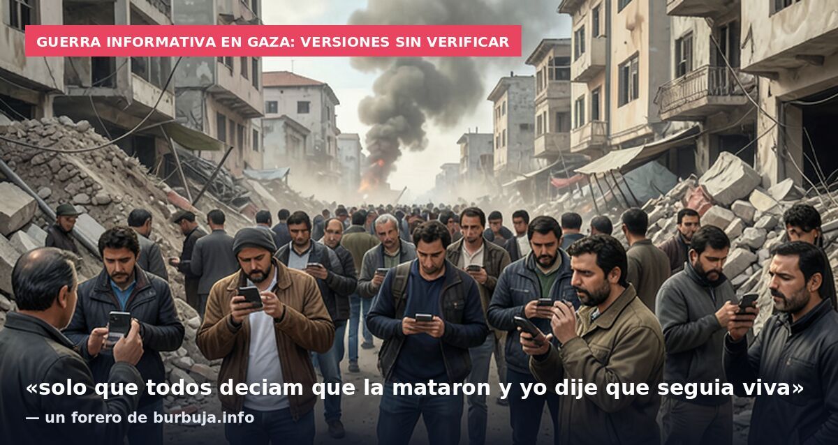 Guerra informativa en Gaza: versiones sin verificar: «solo que todos deciam que la mataron y yo dije que seguia viva» — un forero de burbuja.info