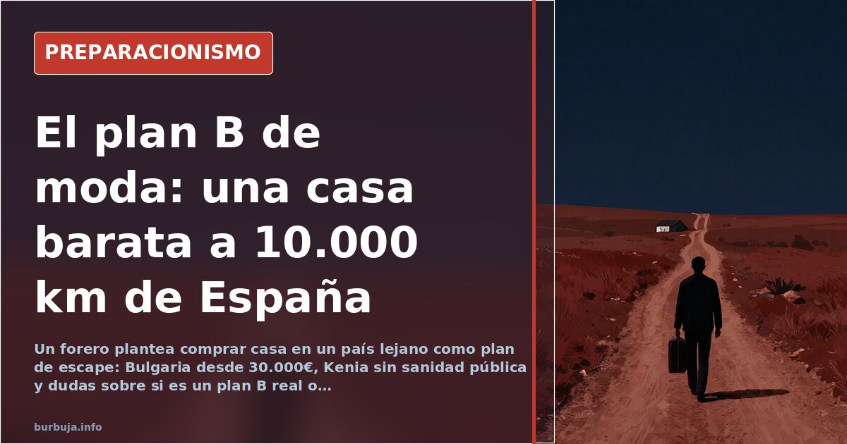 Casas rurales de bajo coste en un pueblo pequeño, imagen que ilustra la búsqueda de vivienda barata como refugio fuera de las
