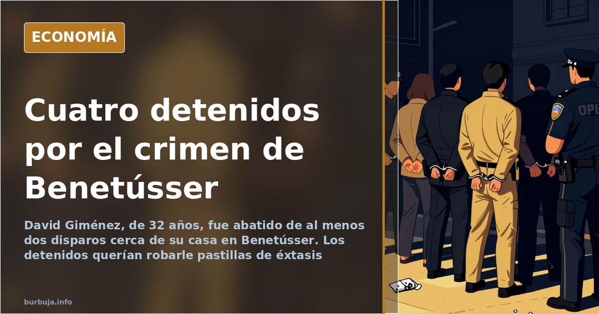 Calle de Benetússer de noche, escena del homicidio a tiros de un joven de 32 años
