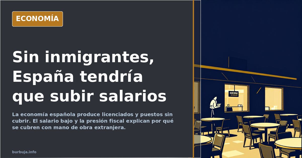 El salario bajo sostiene la demanda de inmigrantes en España
