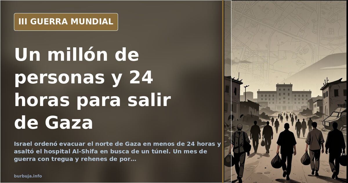 Gaza Evacuation and Al-Shifa Tunnel: One Month of War