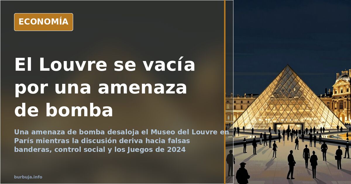 Desalojan el Museo del Louvre por una amenaza de bomba