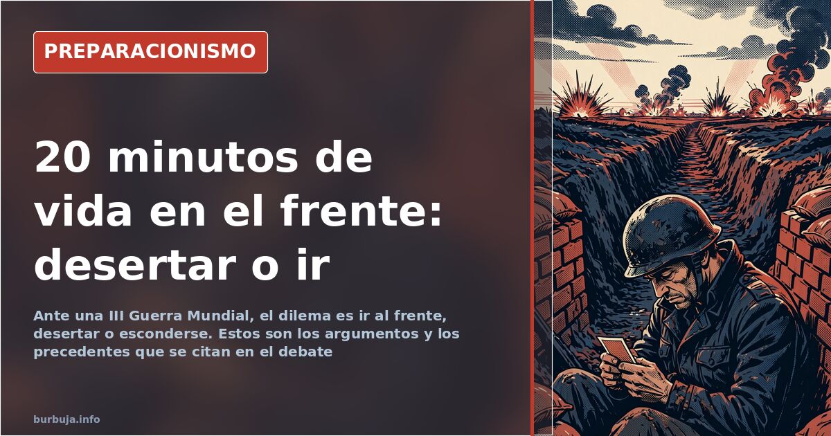 Qué hacer si te llaman a filas: desertar o ir al frente