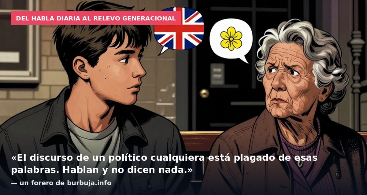 Del habla diaria al relevo generacional: «El discurso de un político cualquiera está plagado de esas palabras. Hablan y no dicen nada.» — un forero de burbuja.info