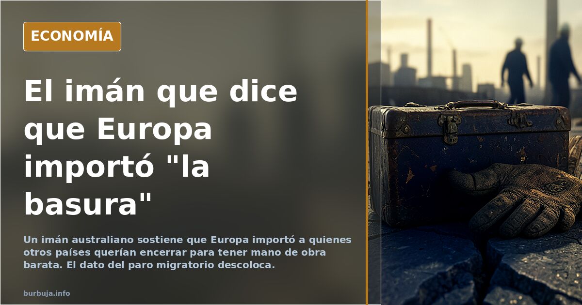 Ilustración editorial de siluetas cruzando una frontera frente a un edificio institucional europeo bajo un cielo nocturno