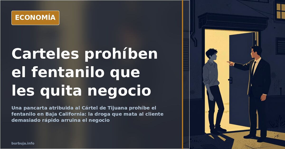 Cárteles de Tijuana y Sinaloa prohíben el fentanilo