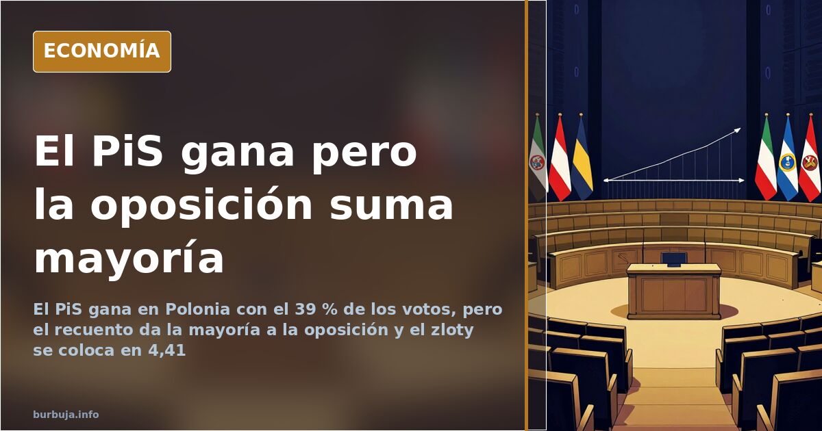 Polonia: el PiS gana con el 39 % pero la oposición suma mayoría