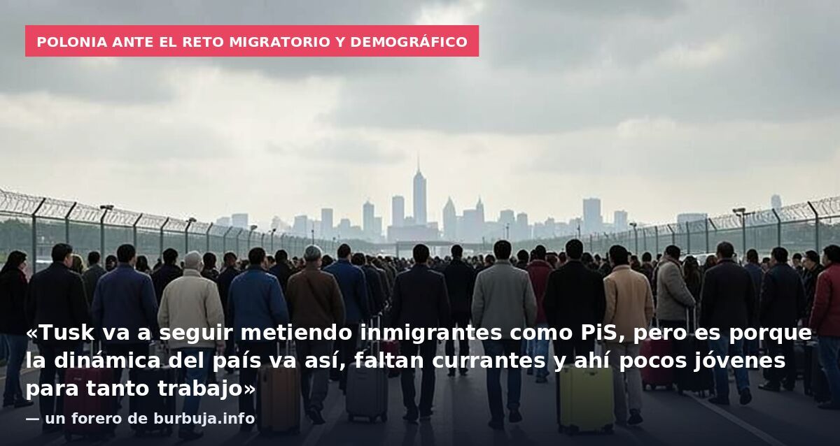 Polonia ante el reto migratorio y demográfico: «Tusk va a seguir metiendo inmigrantes como PiS, pero es porque la dinámica del país va así, faltan currantes y ahí pocos jóvenes para tanto trabajo» — un forero de burbuja.info