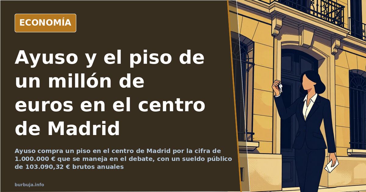 Ayuso compra un piso de un millón de euros en el centro de Madrid