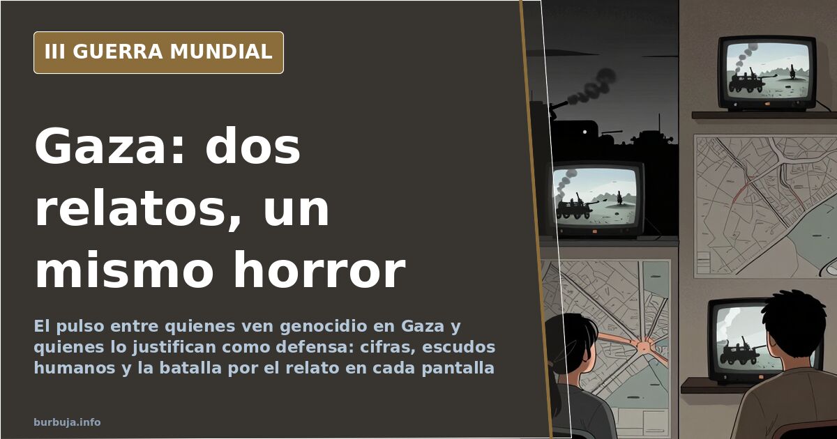 Gaza: el pulso entre el relato del genocidio y el de la defensa