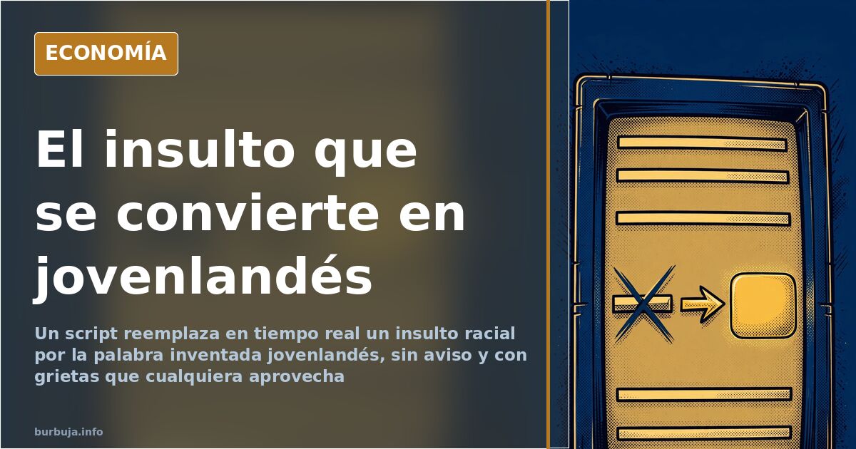 El filtro que convierte un insulto racial en jovenlandés