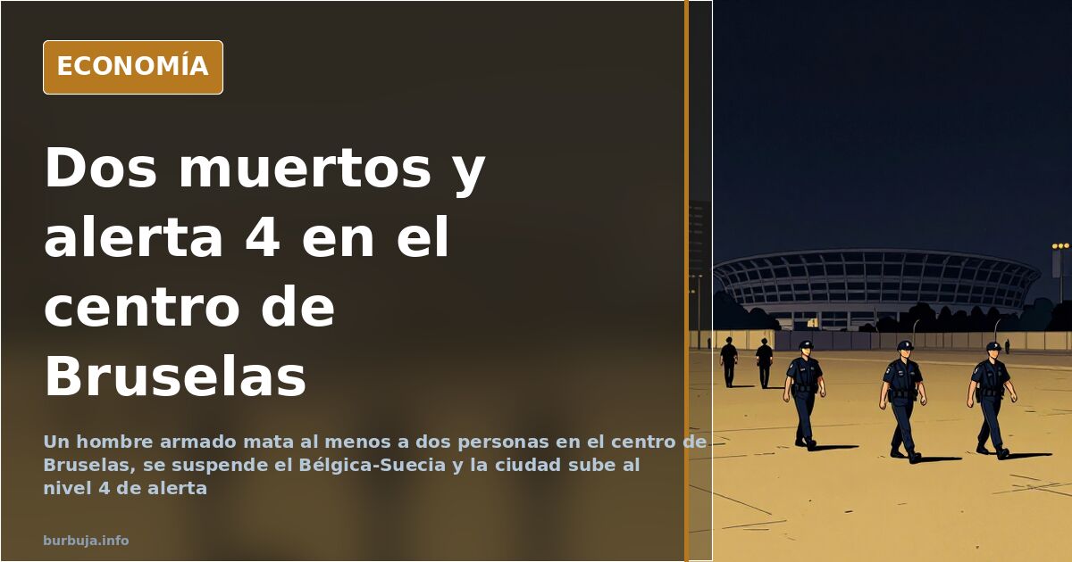 Dos muertos por disparos en Bruselas y la ciudad en alerta 4