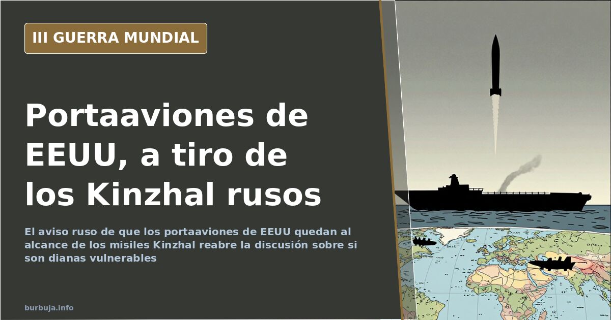 Putin: los portaaviones de EEUU están a tiro de los Kinzhal
