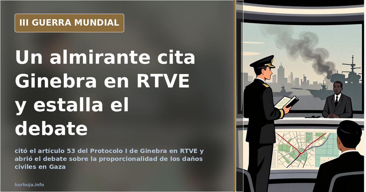 El almirante que citó Ginebra en RTVE y desató la polémica