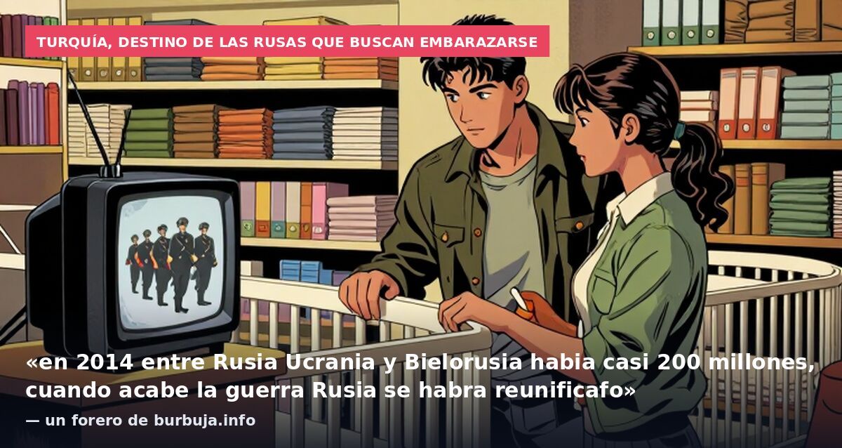 Turquía, destino de las rusas que buscan embarazarse: «en 2014 entre Rusia Ucrania y Bielorusia habia casi 200 millones, cuando acabe la guerra Rusia se habra reunificafo» — un forero de burbuja.info