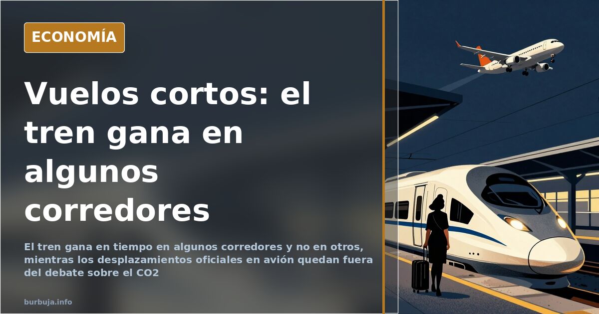 Vuelos cortos: el tren gana en tiempo en algunos corredores