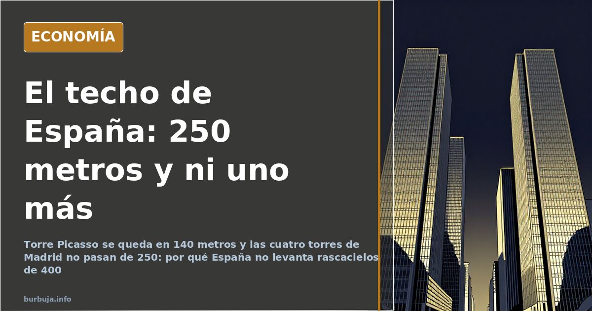 Por qué España no pasa de 250 metros en rascacielos