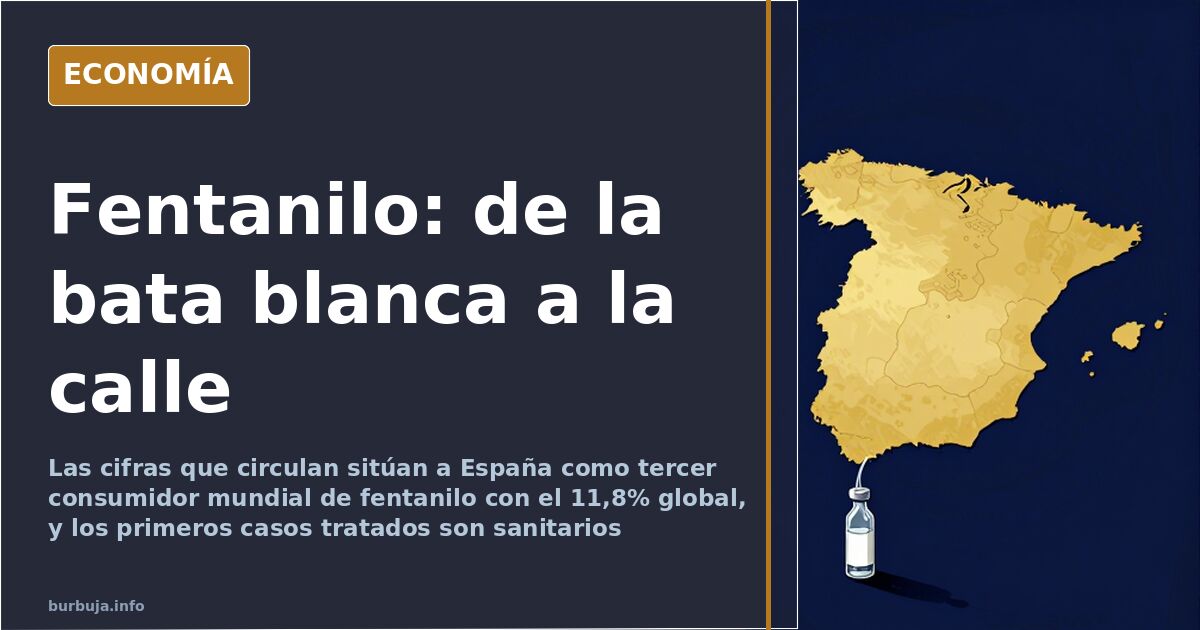 Fentanilo: tercer consumidor mundial con el 11,8%, según el foro