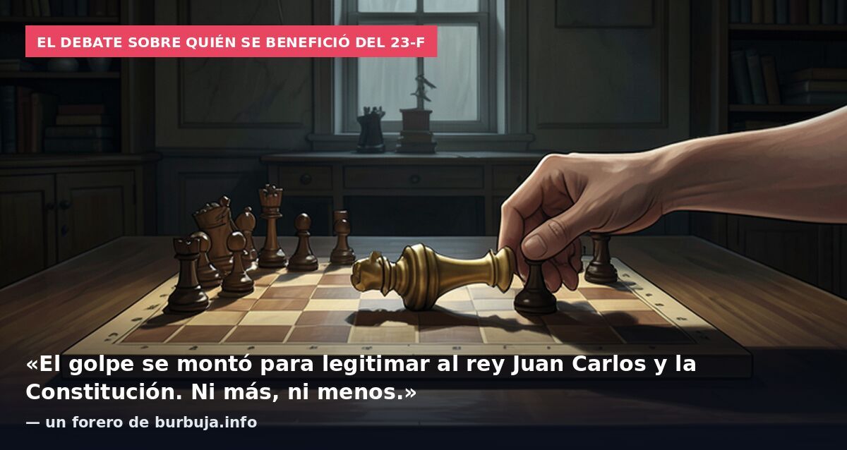 El debate sobre quién se benefició del 23-F: «El golpe se montó para legitimar al rey Juan Carlos y la Constitución. Ni más, ni menos.» — un forero de burbuja.info