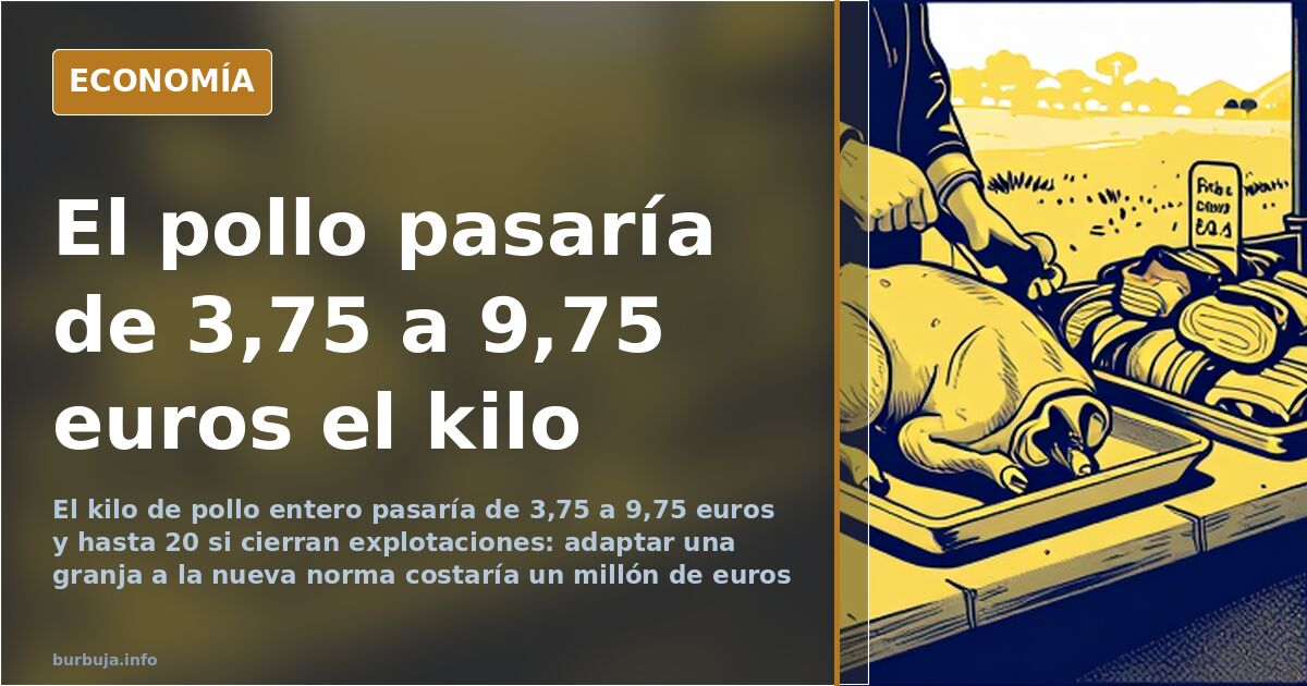 Filetes de pollo en un mostrador de supermercado con etiqueta de precio elevado, ilustración sobre el encarecimiento de la ca
