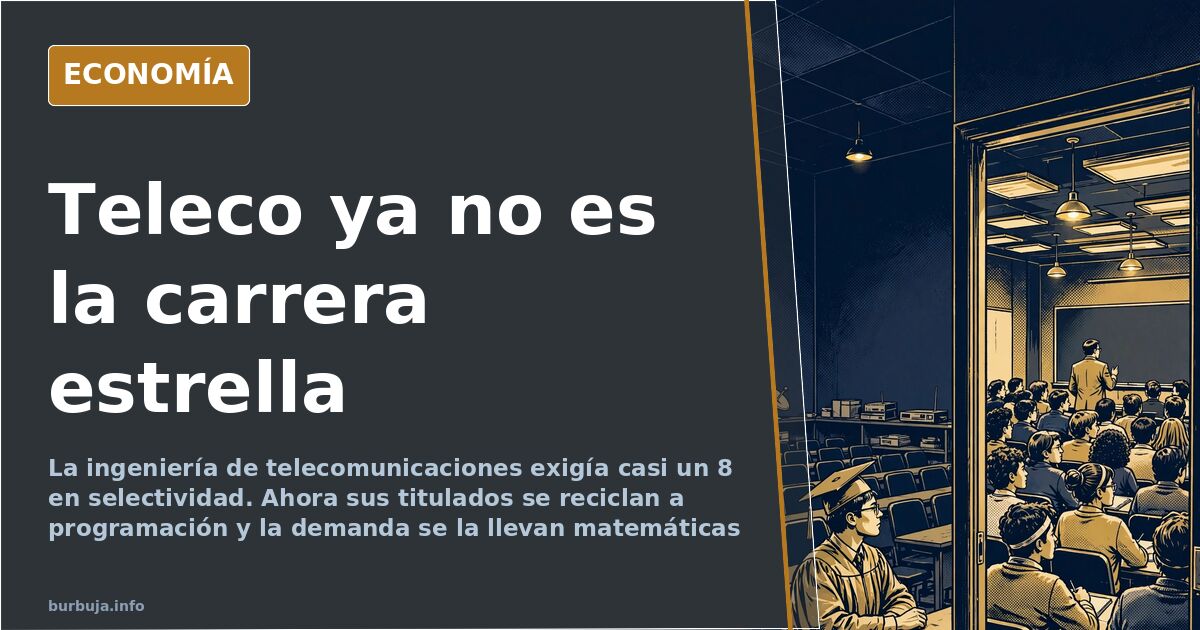 Teleco, la carrera estrella que acabó en programación y despidos