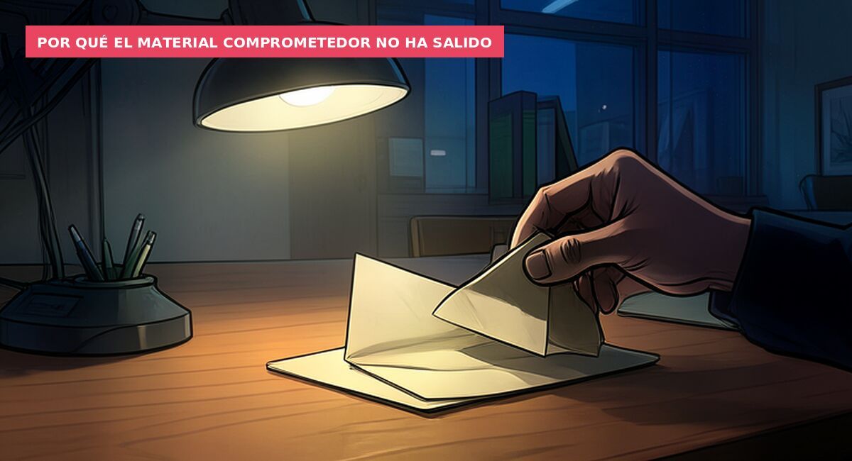 Por qué el material comprometedor no ha salido