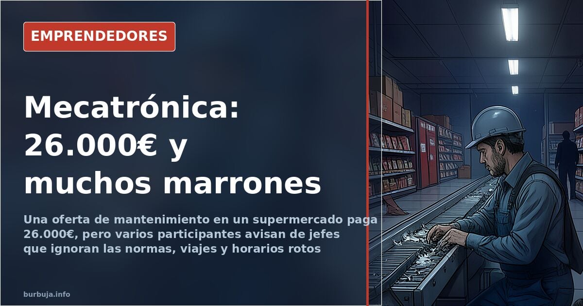 FP de Mecatrónica: demanda alta en el norte y 26.000€ de oferta