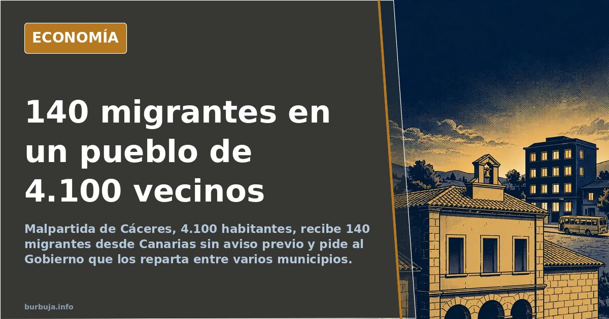 Malpartida de Cáceres: 140 migrantes sin aviso y sin recursos