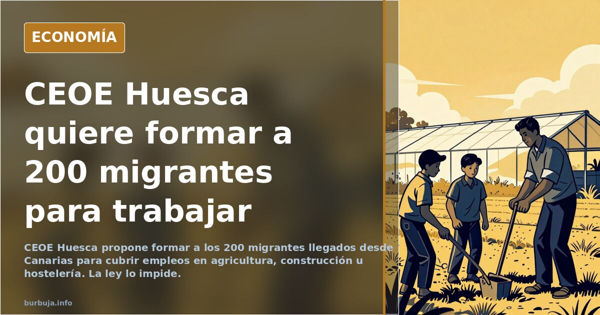 Ilustración editorial de una mesa de negociación con documentos de formación y empleo sobre fondo azul marino y dorado