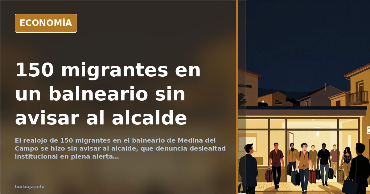 Medina del Campo recibe 150 migrantes sin avisar al alcalde