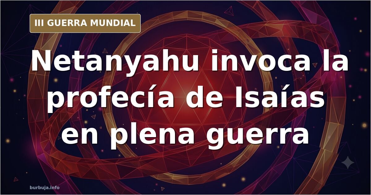 Netanyahu y la profecía de Isaías: la fe como argumento de guerra