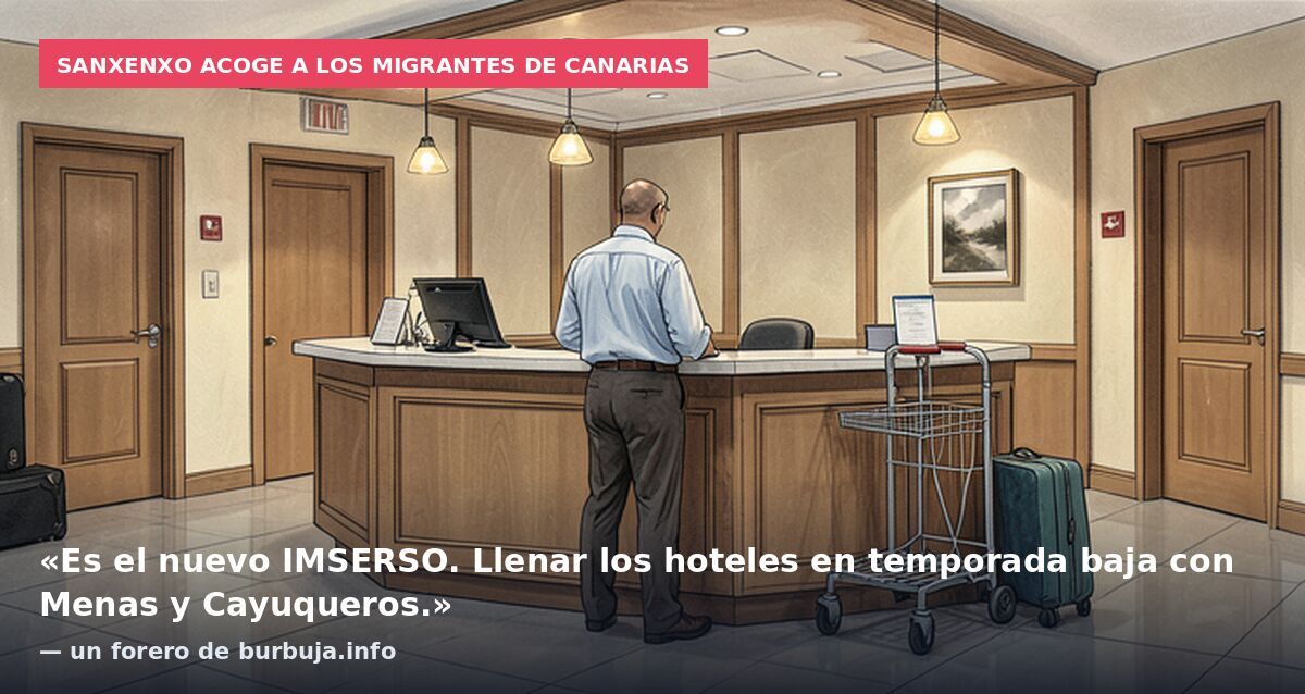 Sanxenxo acoge a los migrantes de Canarias: «Es el nuevo IMSERSO. Llenar los hoteles en temporada baja con Menas y Cayuqueros.» — un forero de burbuja.info