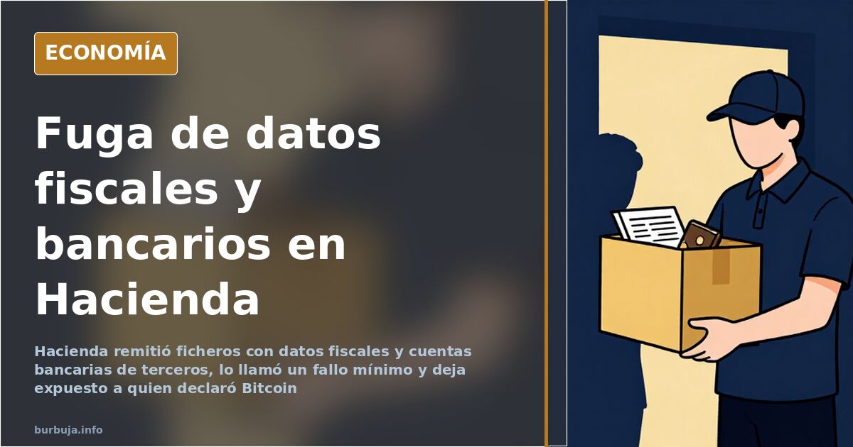 Documentos fiscales y números de cuenta bancaria visibles en un archivo oficial abierto bajo una lupa sobre fondo azul marino