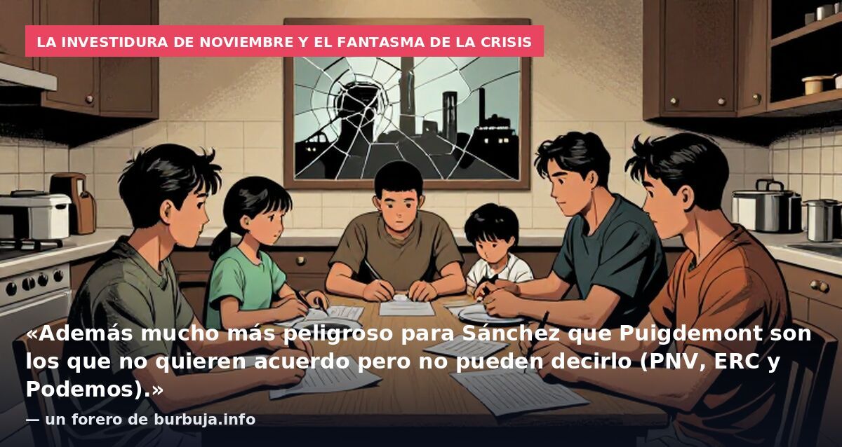 La investidura de noviembre y el fantasma de la crisis: «Además mucho más peligroso para Sánchez que Puigdemont son los que no quieren acuerdo pero no pueden decirlo (PNV, ERC y Podemos).» — un forero de burbuja.info