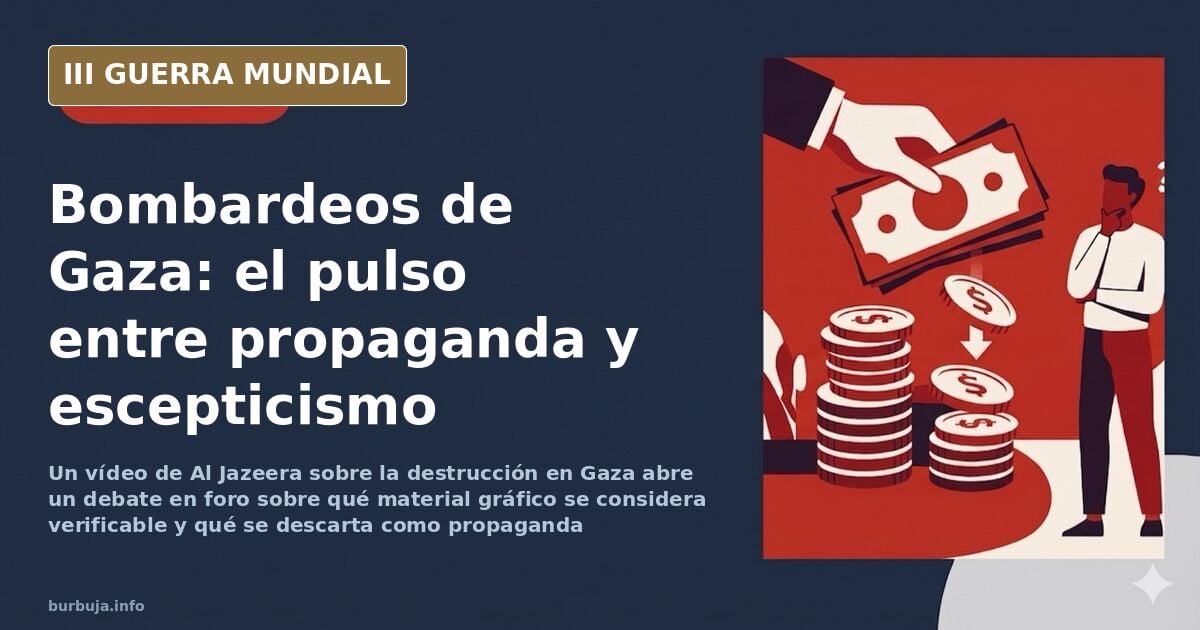 Edificios destruidos en Gaza vistos desde el aire con equipos de rescate entre los escombros tras los bombardeos nocturnos