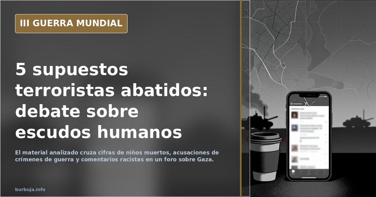 Debate en foro sobre cinco supuestos terroristas abatidos