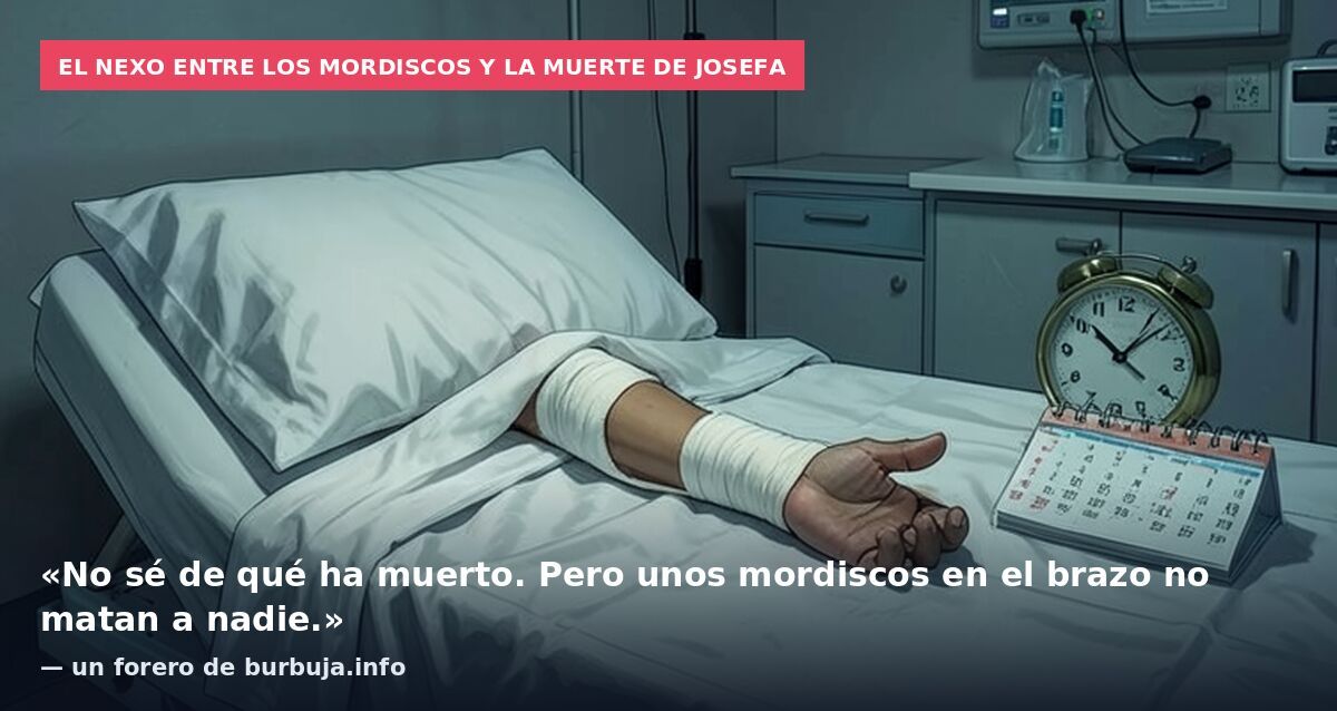 El nexo entre los mordiscos y la muerte de Josefa: «No sé de qué ha muerto. Pero unos mordiscos en el brazo no matan a nadie.» — un forero de burbuja.info