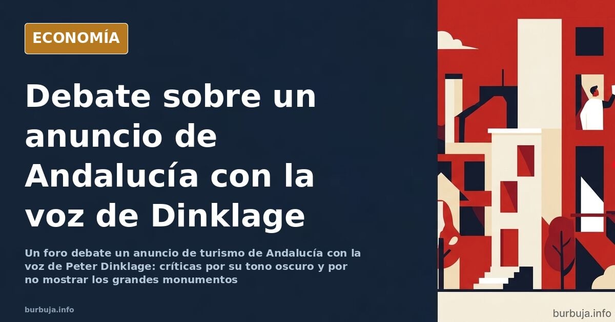 Ilustración editorial de un cartel turístico de Andalucía con arquitectura andalusí, silueta de un actor y un mapa de la regi