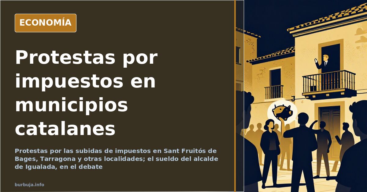 Pleno municipal interrumpido por vecinos que protestan contra la subida de impuestos en un ayuntamiento catalán