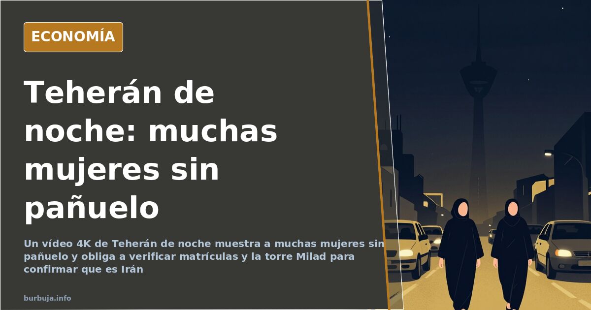 Teherán de noche en 4K: las matrículas lo confirman