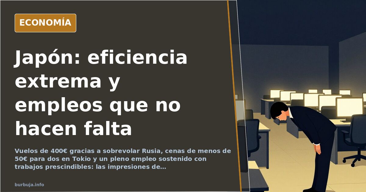 Japón: 400€ el vuelo, 50€ cenar y cero papeleras