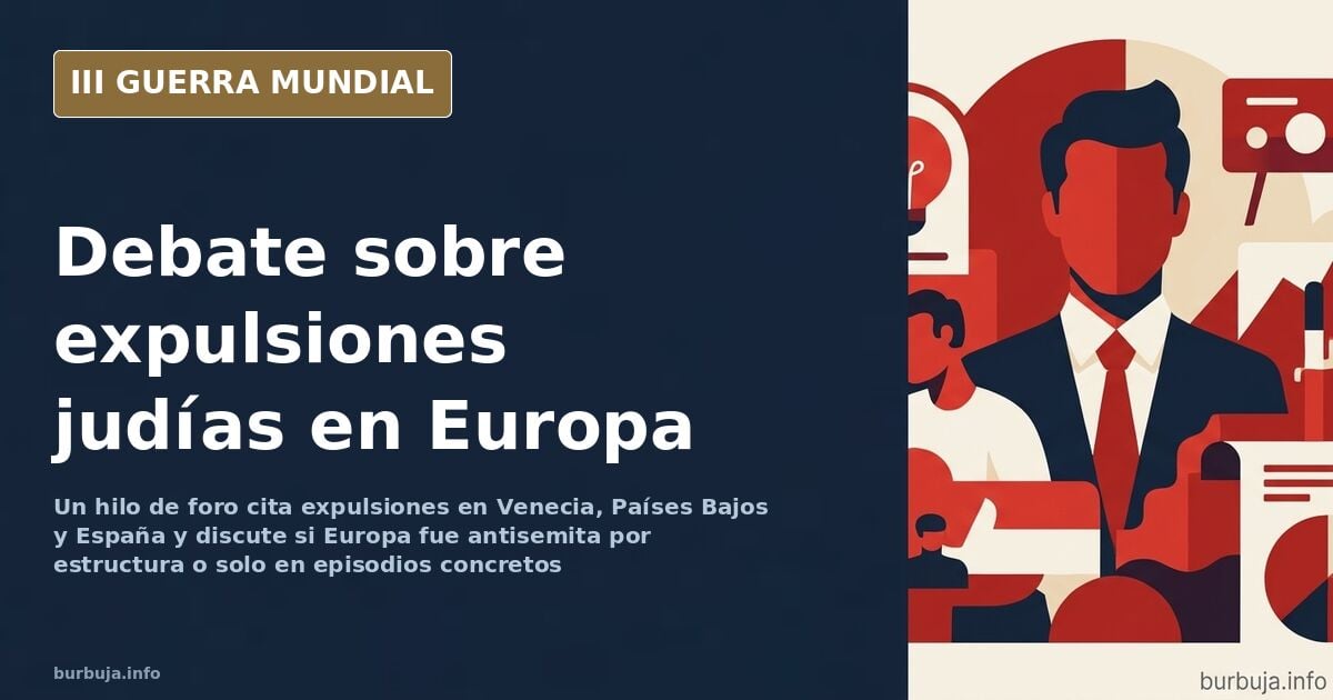 Forum-Debatte: Jüdische Vertreibungen und europäische Toleranz