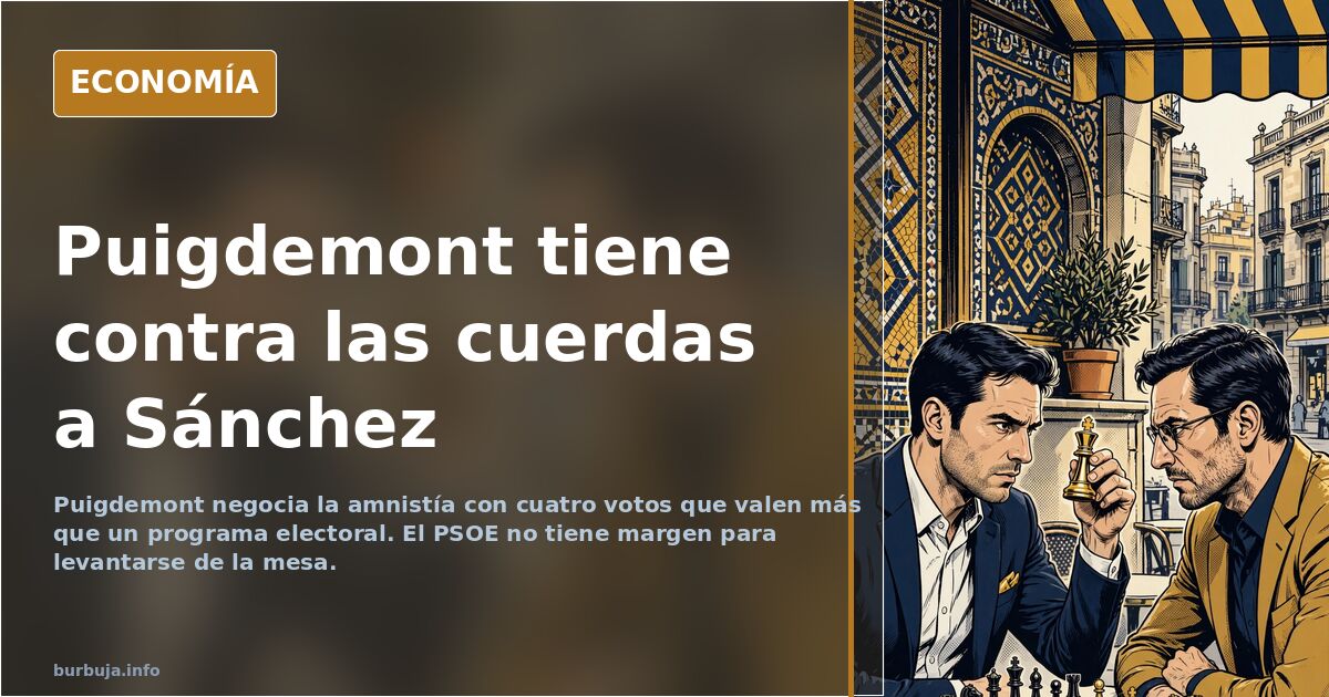 Puigdemont, el único que ha derrotado al negociador Sánchez