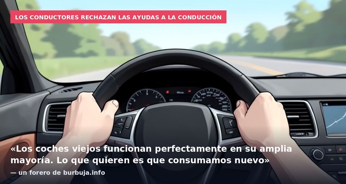 Los conductores rechazan las ayudas a la conducción: «Los coches viejos funcionan perfectamente en su amplia mayoría. Lo que quieren es que consumamos nuevo» — un forero de burbuja.info