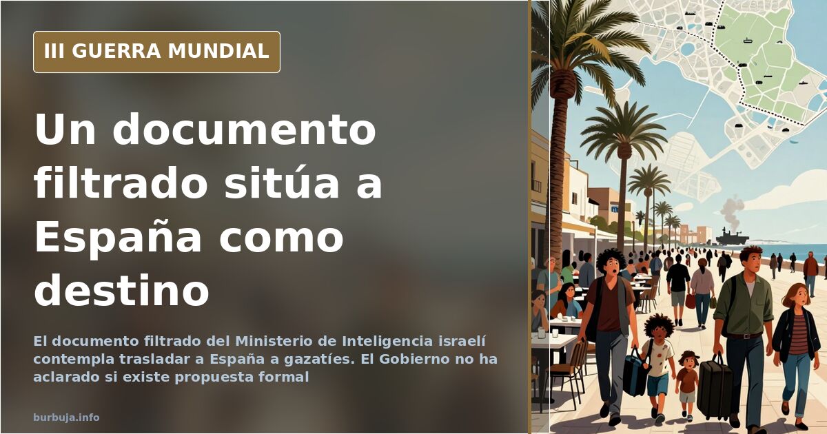 Geleaktes Dokument nennt Spanien als Ziel für Gaza-Flüchtlinge