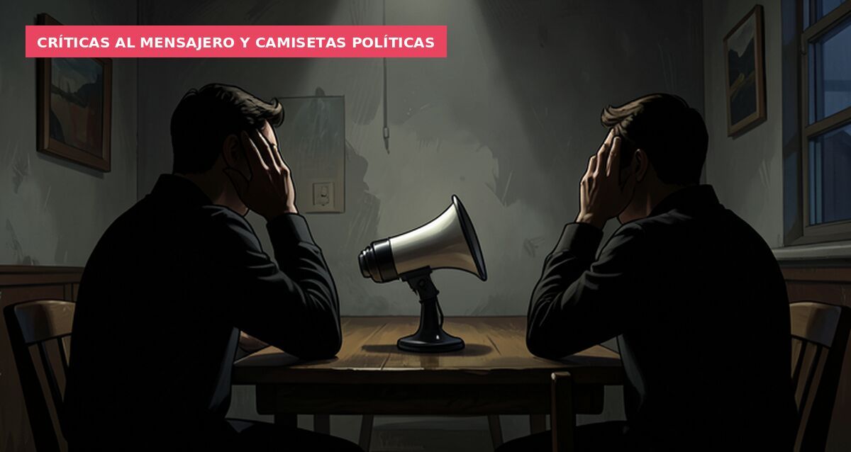 Críticas al mensajero y camisetas políticas