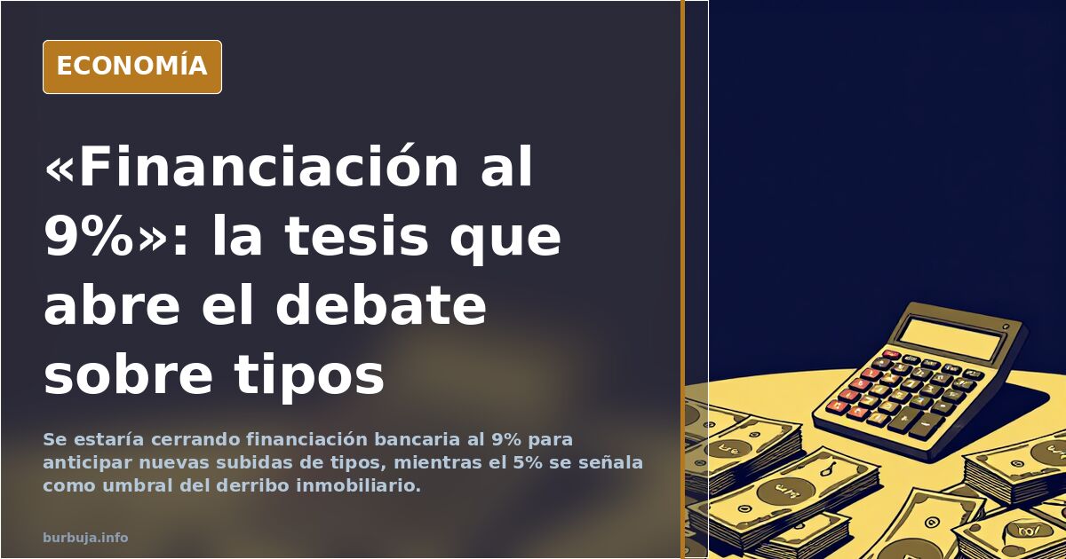 «Se pide financiación al 9%»: el foro debate los tipos