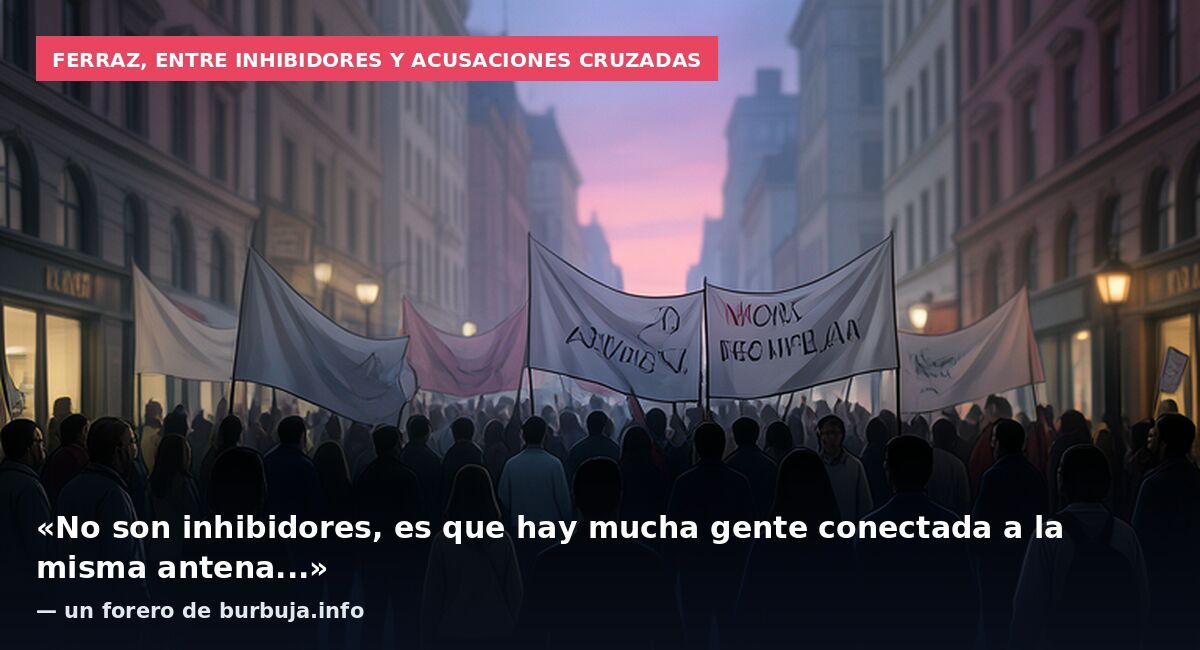 Ferraz, entre inhibidores y acusaciones cruzadas: «No son inhibidores, es que hay mucha gente conectada a la misma antena...» — un forero de burbuja.info