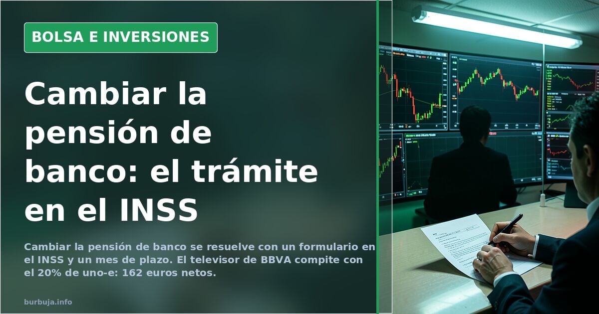 Moving your pension to another bank: the INSS form and what to do with La Caixa